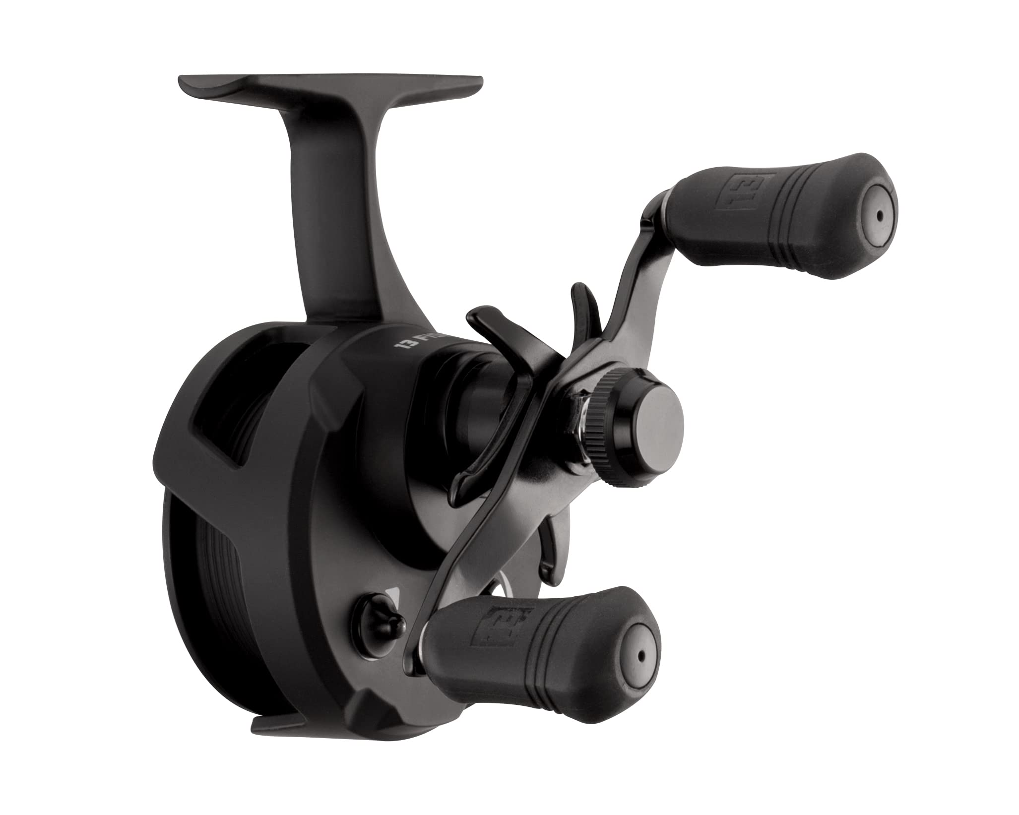 13 FISHING - Descent - Inline Ice Fishing Reel - 2.7:1 Gear Ratio - Left Hand Retrieve (Gen 2) - D2-2.7-LH, Black 4