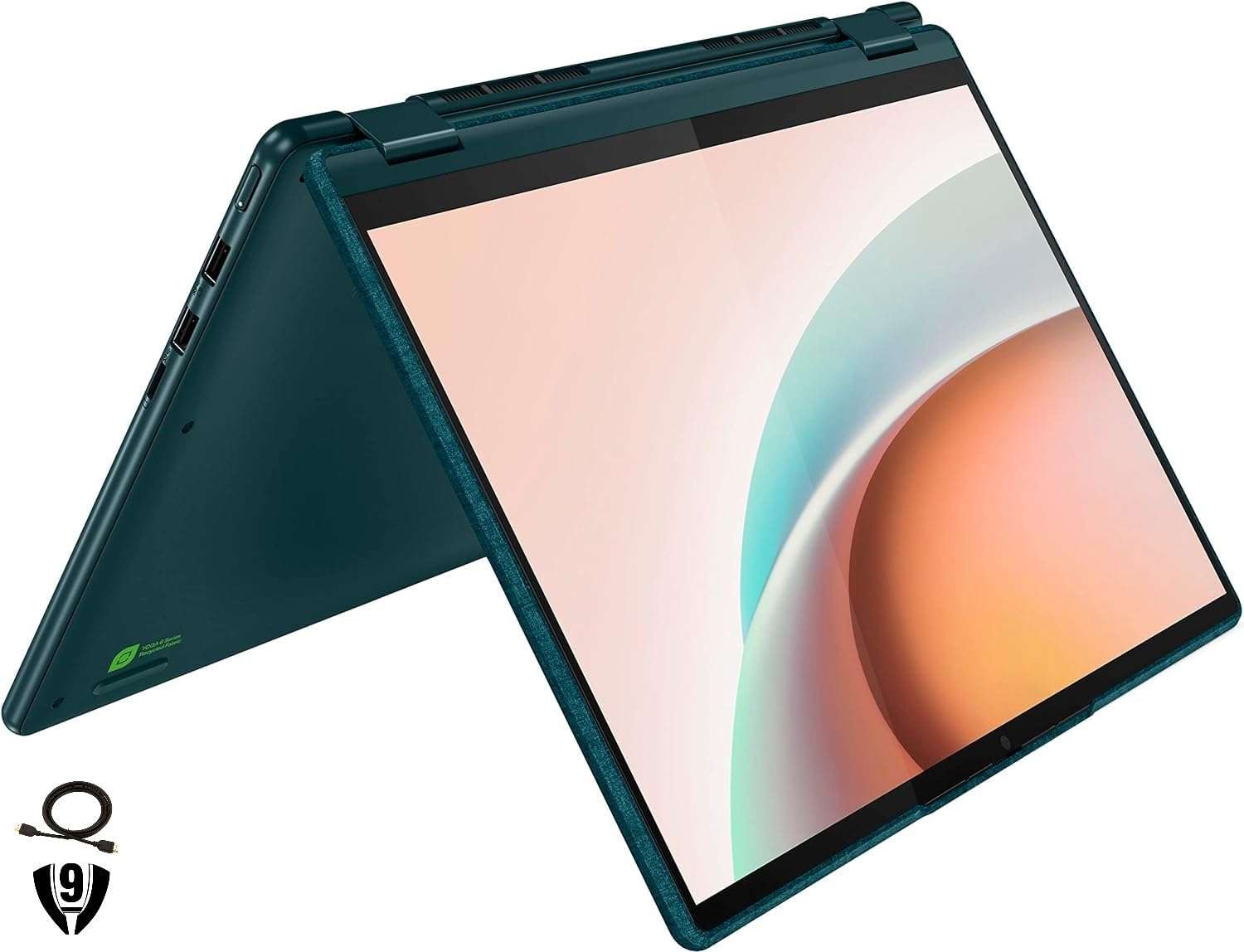 Lenovo Yoga 6 13.3" WUXGA Touchscreen 2-in-1 Laptop, AMD Ryzen 5 7530U Processor, 8GB RAM 1TB SSD, Fingerprint Reader, Backlit Keyboard, Pen, Windows 11 Home, Dark Teal 2