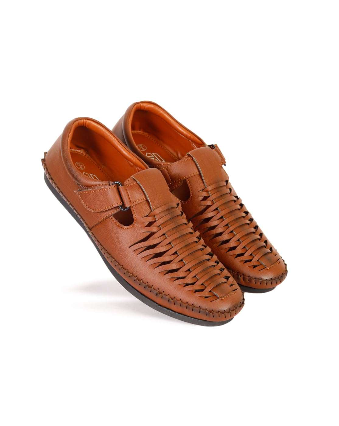 KAVSUN Men Casual Roman Sandal Tan 4