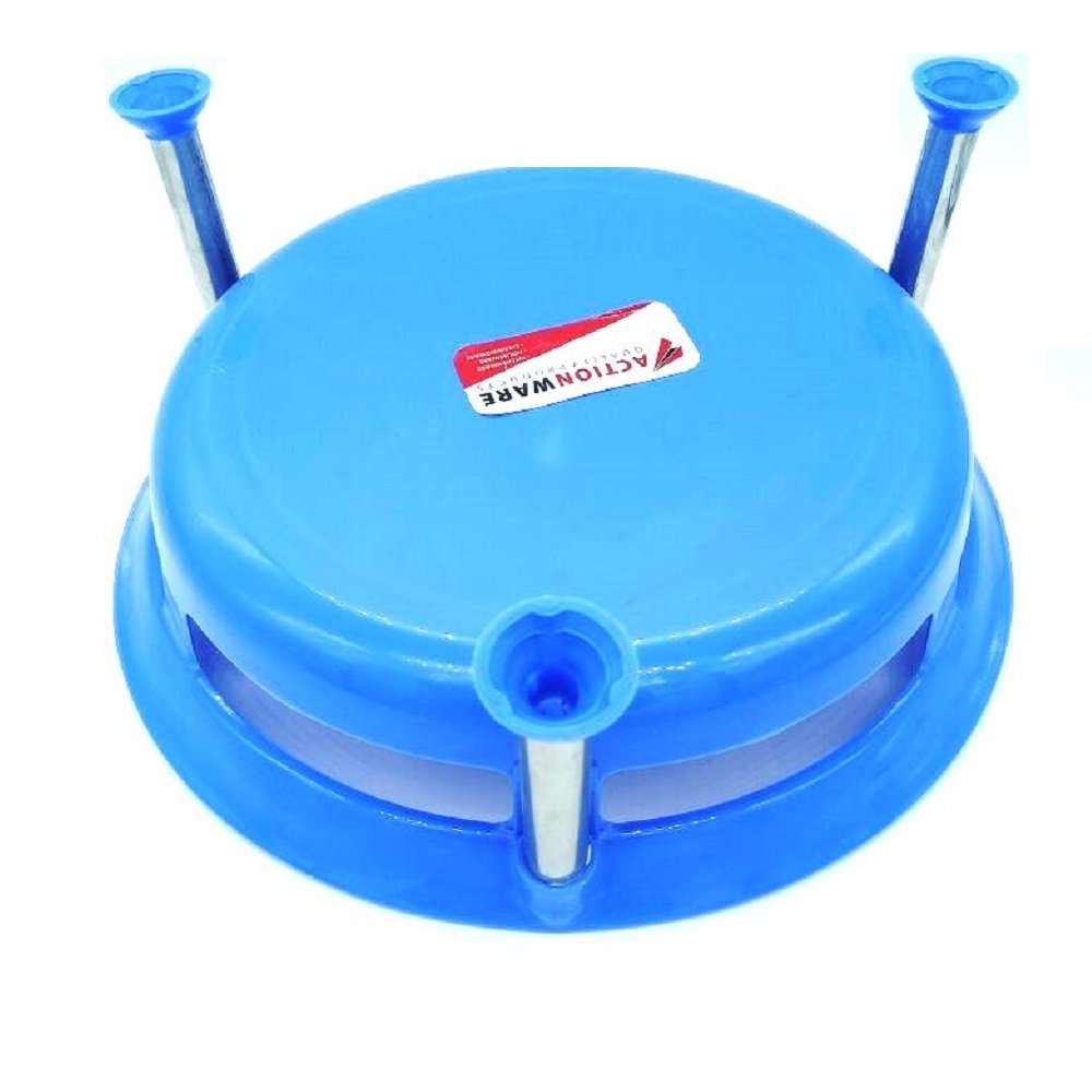 MagnusDeal Multipurpose Pot Stand Deluxe (22.50 cm), Bright, Colourful, Strong and Sturdy Pot Stand.(Colors May Vary) Color: Red 3