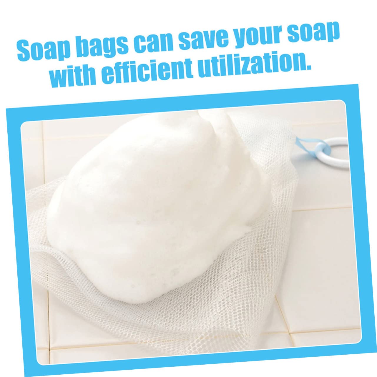 minkissy 20 Pcs Foaming Net Face Foam Nets Bar Soap Purpose Soap Net Soap Soap Foaming Net Foam Face Wash Pouches Cleaning Soap Cleansing Foaming Cup or 6