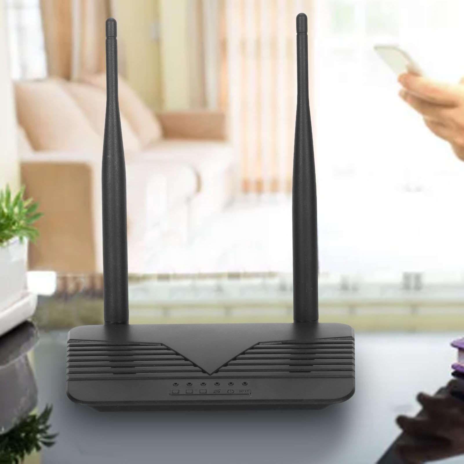 300Mbps Wireless WiFi Router, Wide Coverage, Multiple Interfaces for Connecting Computers, Printers, TVs, Reliable Stable for Office and Gaming 3