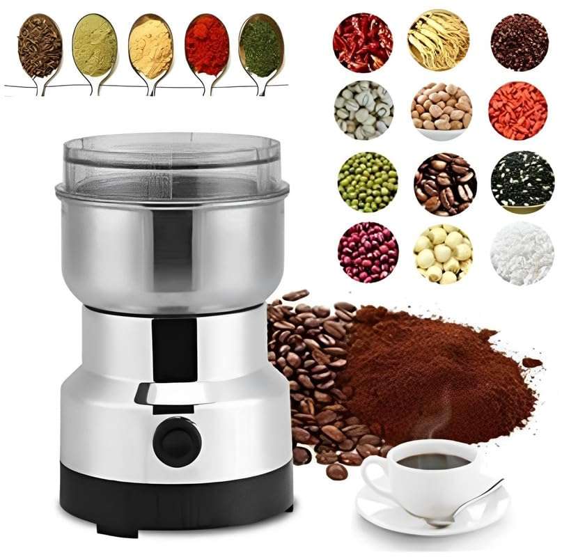 Riona store Stainless Steel Nima Grinder,Spice Coffee Grinder, Dry Masala Grinder, Masala Mixer Grinder Mini, Mini Masala Grinder, Mini Mixer Grinder, Spice Grinder Mini 1