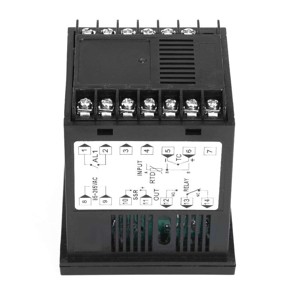 PT100 Sensor Thermocouple Thermostat Controller PID Temperature Controller K Type Thermocouple 199 to 1300°C Input Relay SSR Output PID for Industry Production 5