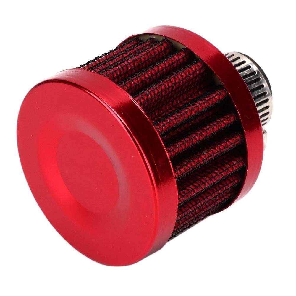 Kuuleyn Air Intake Breather, 13mm/0.5in Mini Air Intake Filter Vent Crankcase Breather Universal Car Accessory For Car and Motorcycle(Red) 4