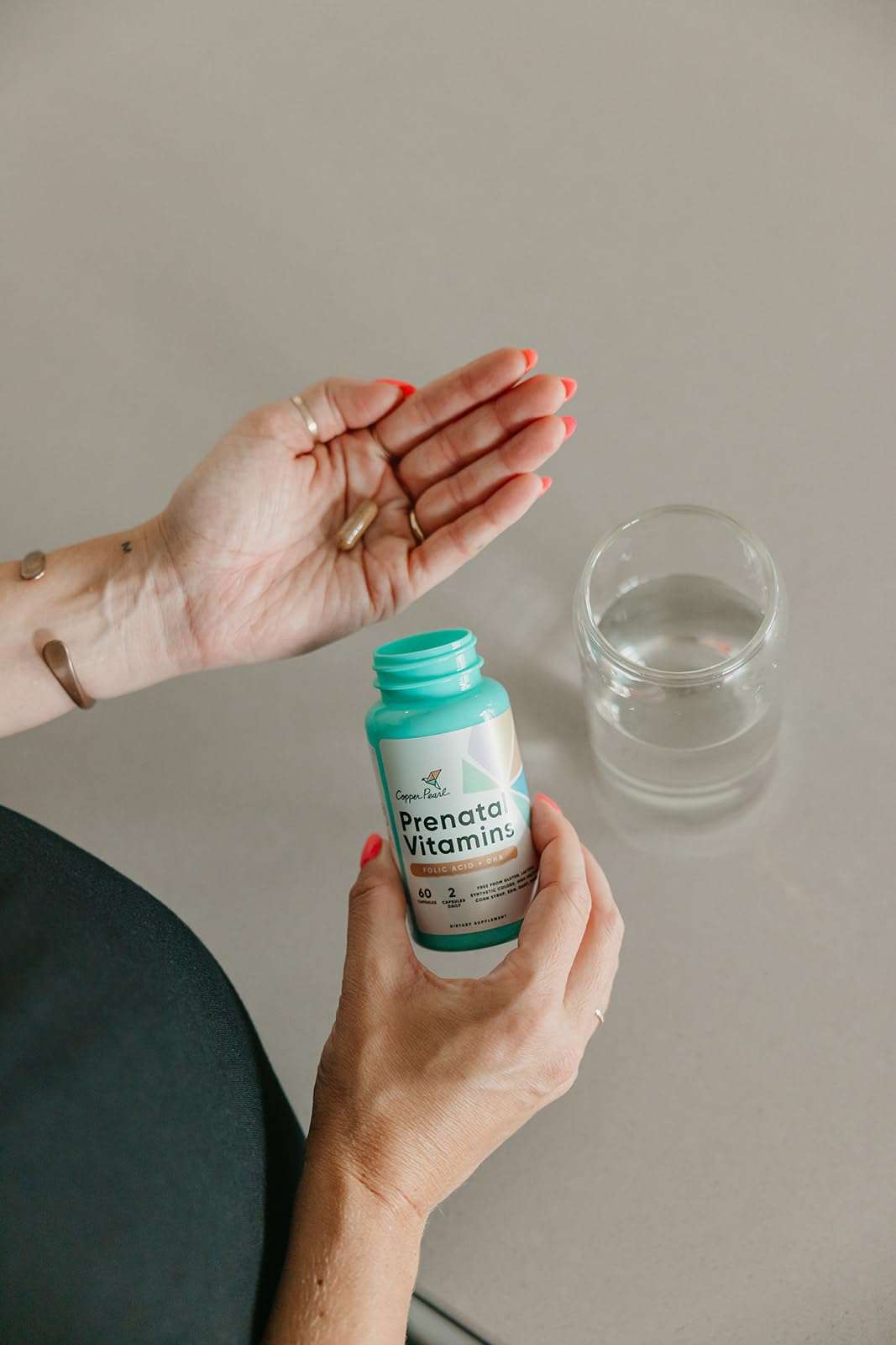 Copper Pearl Prenatal Vitamins for Women with Prenatal DHA, Folic Acid and Iron - Gluten and Lactose-Free Prenatal Vitamin for Pregnant Women - Prenatal Vitamins with DHA and Folic Acid, 60 Capsules 3