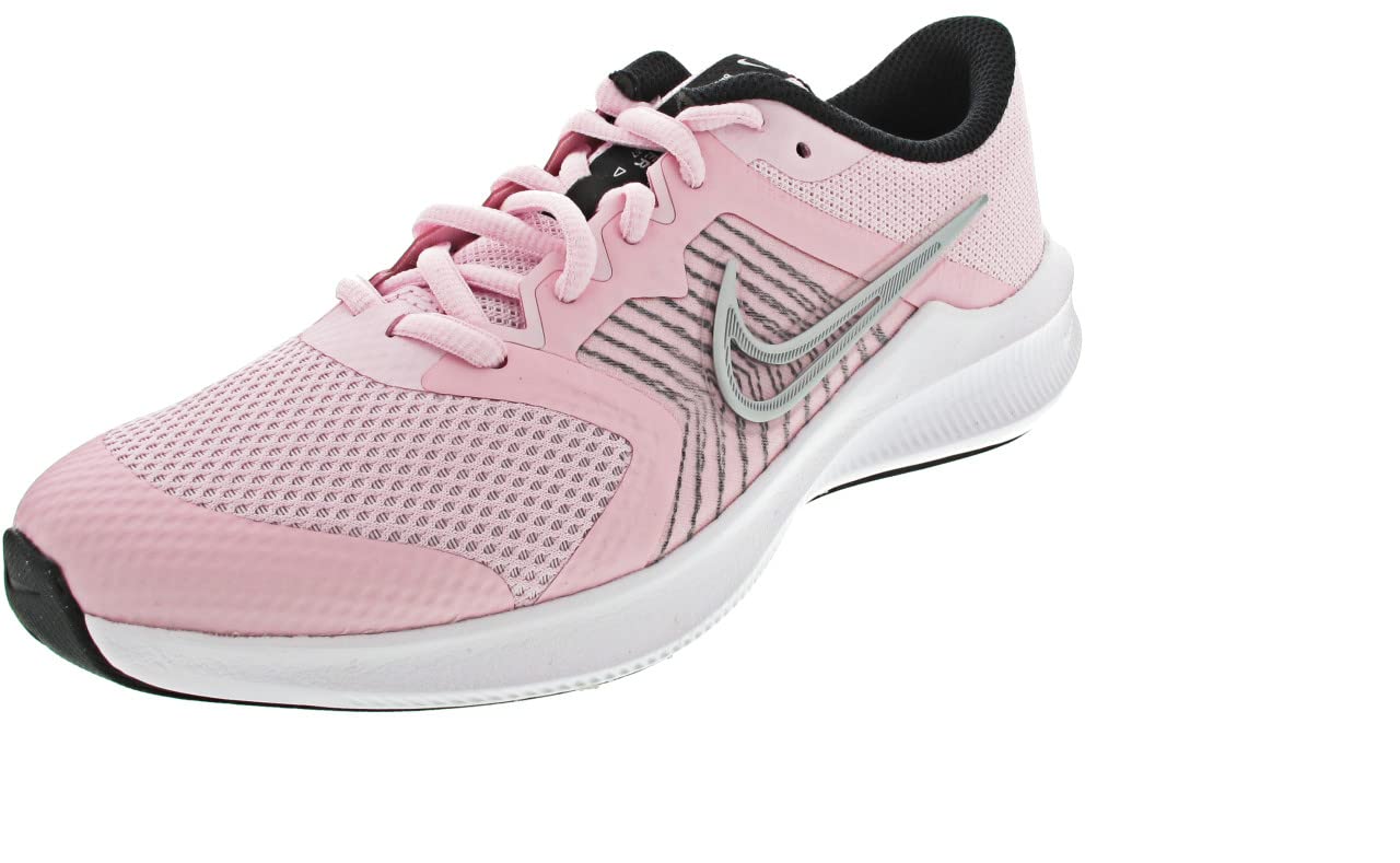 NIKE Men's Running Walking Shoe, Pink Foam Metallic Silver Bla, X-Large 5