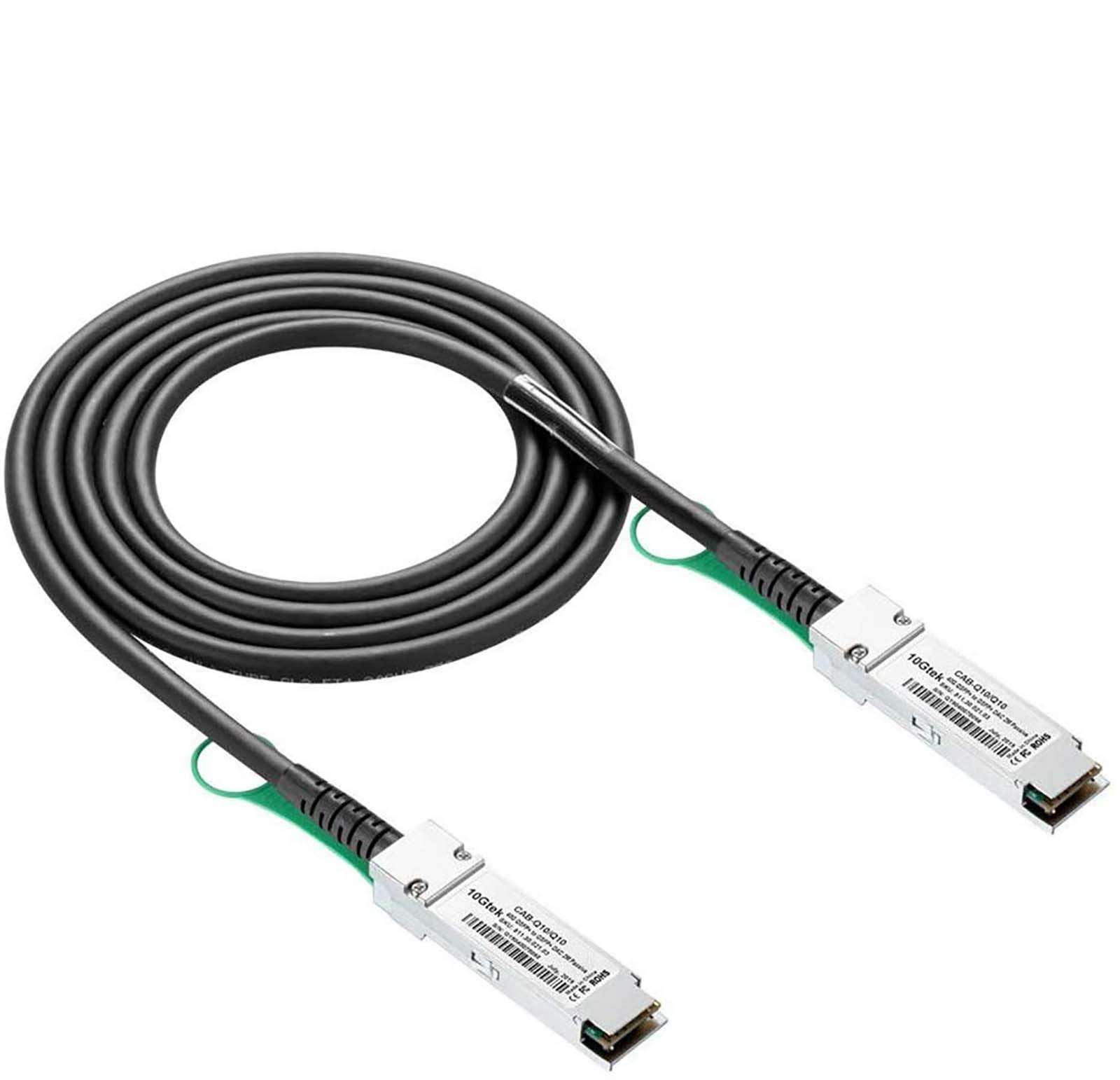 40G QSFP+ DAC Cable - 40GBASE-CR4 Passive Direct Attach Copper Twinax QSFP Cable for Dell Force10 CBL-QSFP-40GE-PASS-5M Devices, 5-meter(6.5ft) 1