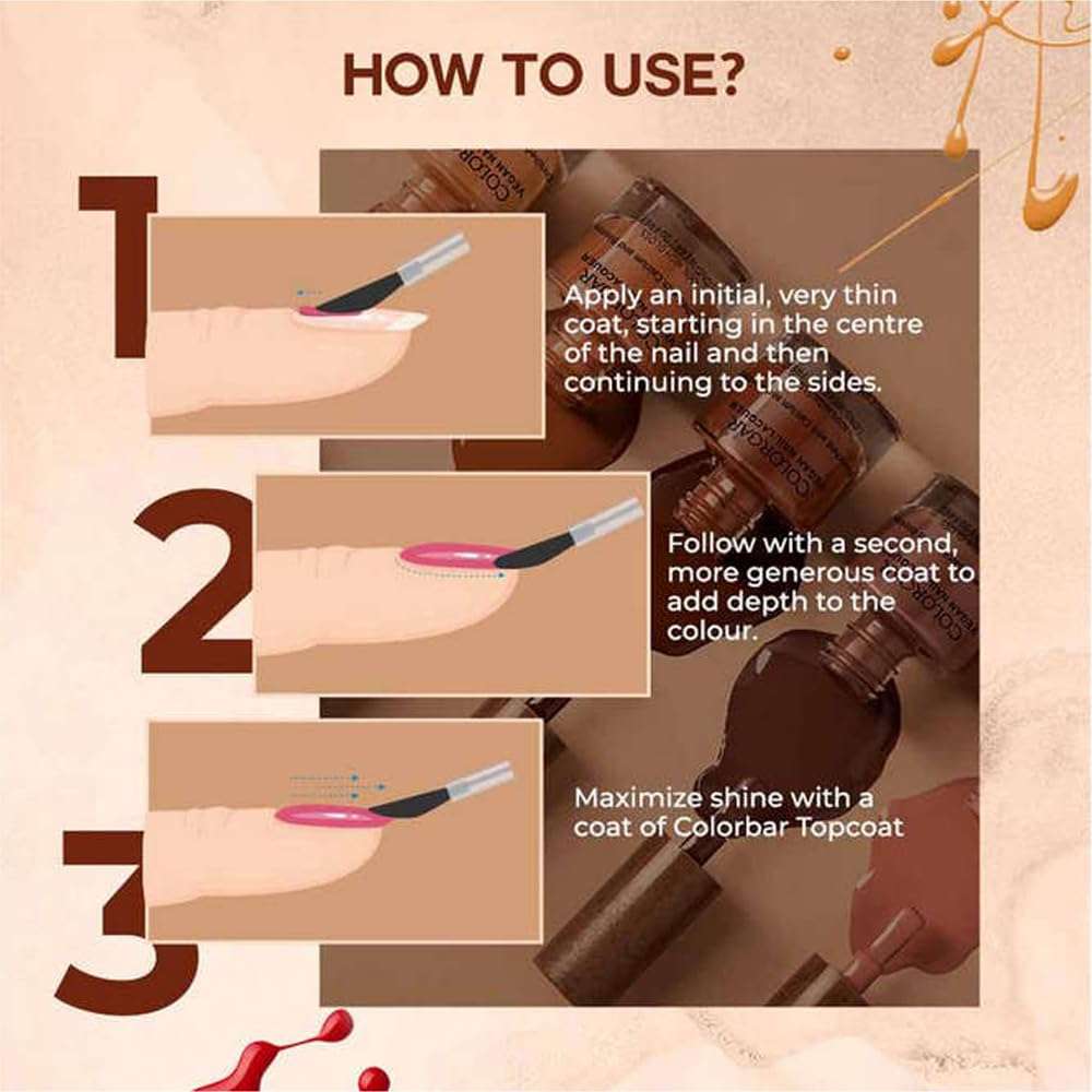 Colorbar Nail Lacquer, Shimmery Sheer Finish, Ps I Love U, 12 Ml 4