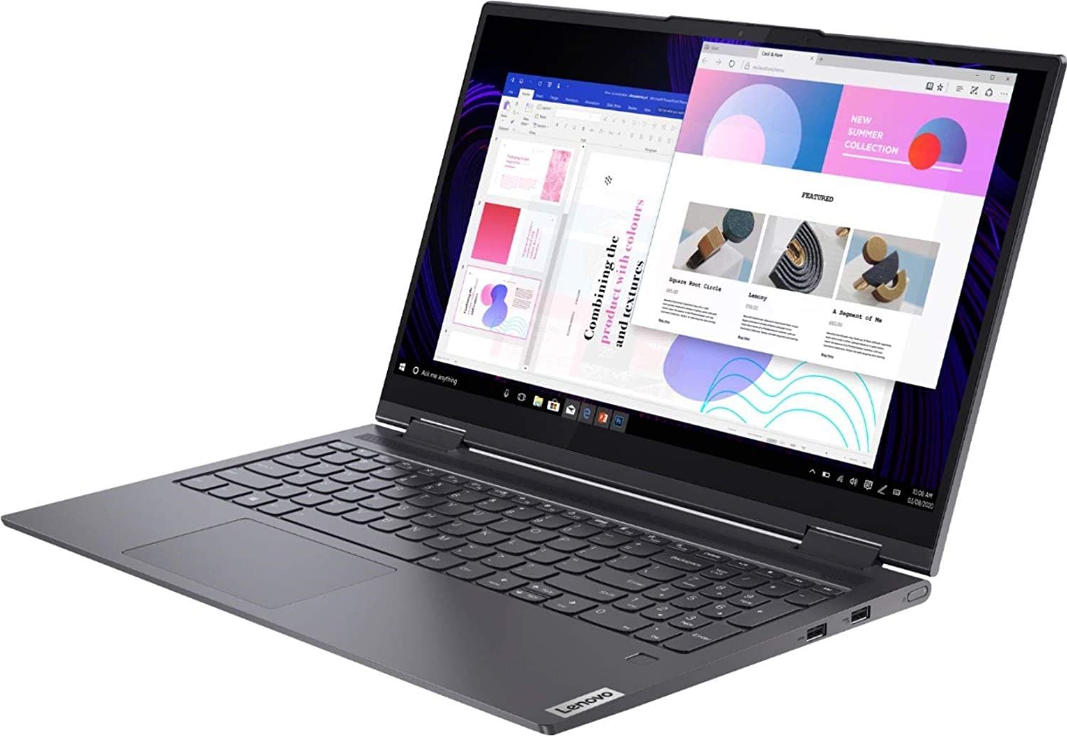 Lenovo Yoga 7i 2-in-1 15.6-inch FHD Touchscreen Premium Laptop PC, Intel Quad-Core i5-1135G7, Intel Iris Xe Graphics, 8GB DDR4 RAM, 256GB SSD, Backlit Keyboard, Windows 11 Home, Gray, TGC Accessories 4