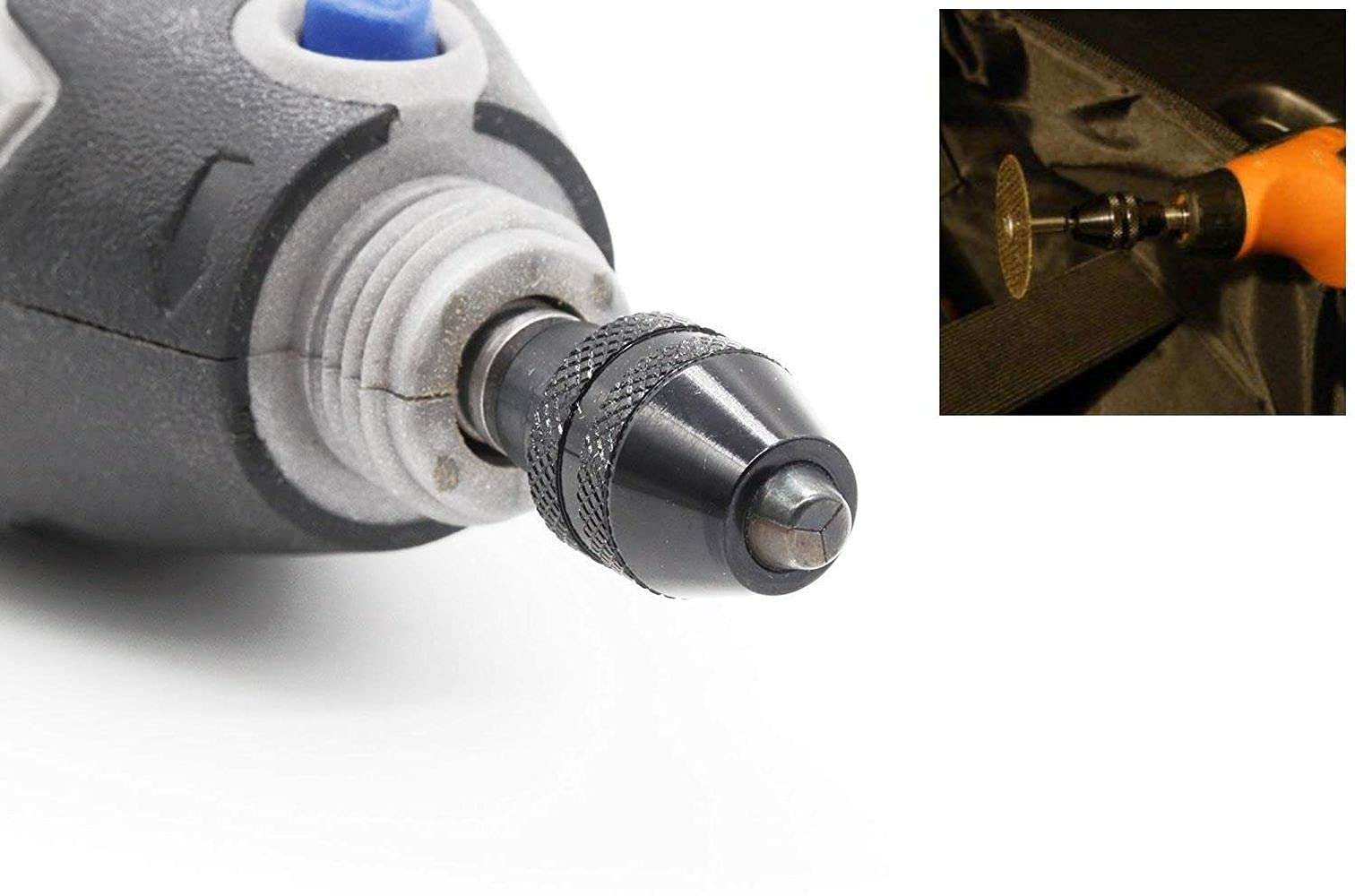 Diy Crafts 11178 5878 Multi Quick Change Keyless Chuck for Dremel Rotary Tools, Multicolor 6