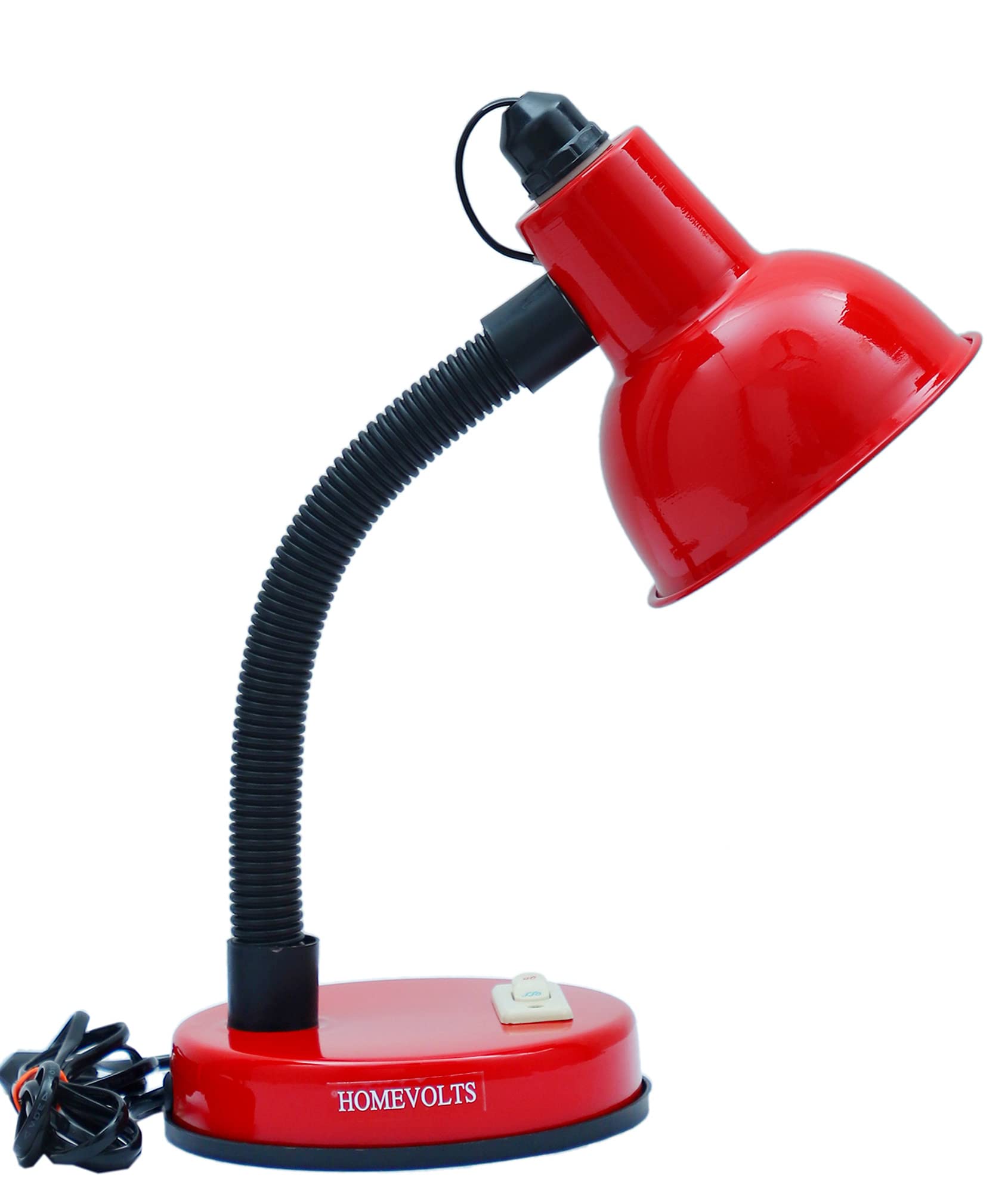 HOMEVOLTS Reading and Studying Desk Table Lamp (Red) 5