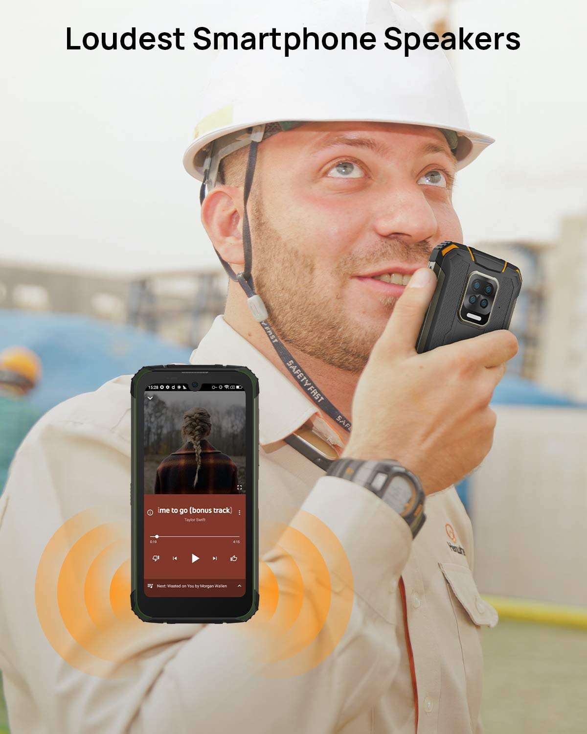 DOOGEE S59 Pro Unlocked Rugged Smartphone 10050mAh battery 4GB + 128GB Unlocked Cell Phones 2W loud Speaker 16MP Camera Android 10 5.71" Screen Helio P22 Waterproof Phone Unlocking （Green） 5