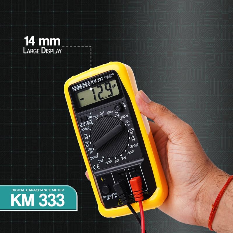 KUSAM-MECO 3½ DIGIT 1999 Counts Digital Capacitance Meter | Easy To Operate| 1 Year Warranty 5