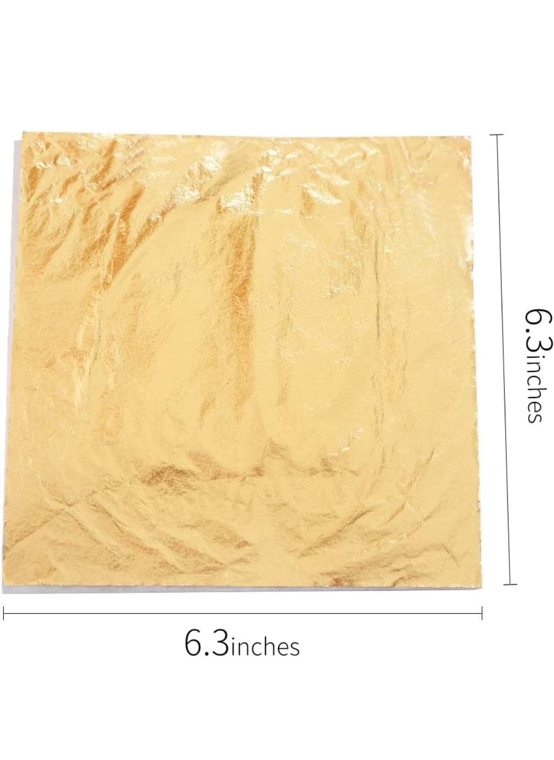 Gold leaf company Gold Leaf Sheets, 25 .Sheets, Gilding Foil for Gilding, Resin Art, Decoration Crafting, Paintings, Arts Crafts, Nail Deco,Furniture, Size 16×16 cm (25) 3