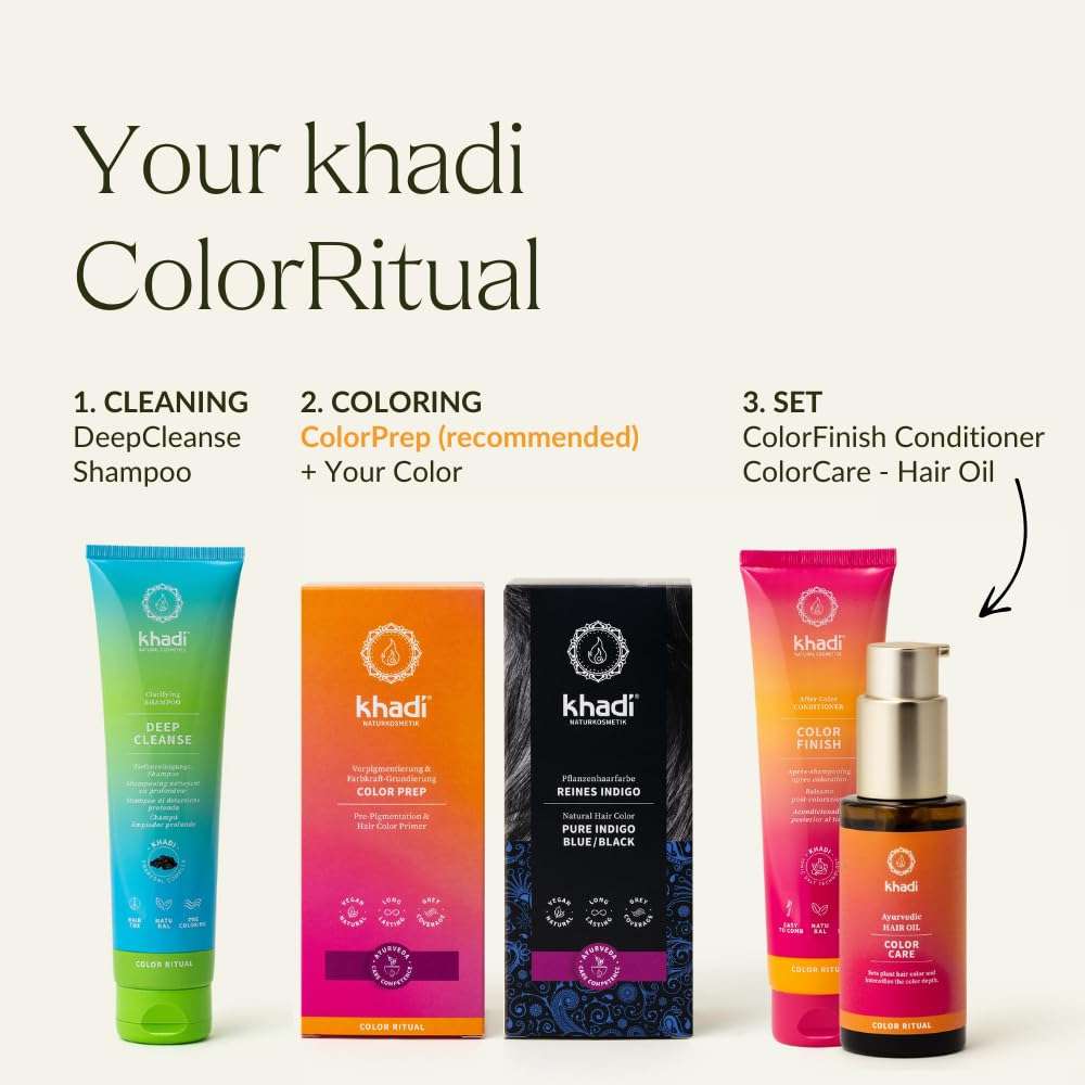 khadi Ayurvedic Natural Hair Color, 100% herbal, vegan, PPD & chemical free, certified natural cosmetics for healthy hair (CLASSIC RED, 1 Pack (1 x 3.5oz)) 6