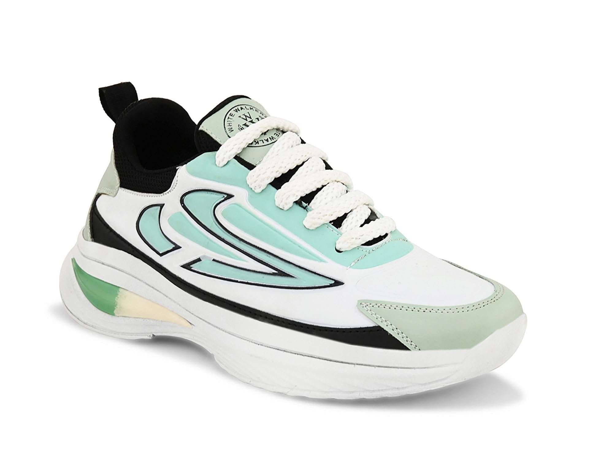 LAVISTA Mesh Latest Stylish Men Sports Shoes Running Walking for Men's Green 1