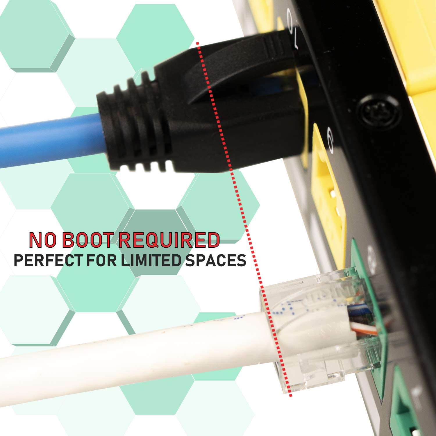 LINKUP - Snagless RJ45 Cat6 UTP Connectors | Ethernet Cat 6 8P8C Plugs | UTP Gigabit Round Cable Connector | Platinum 50 Mi Gold Plated High Performance | 50 Pack 6