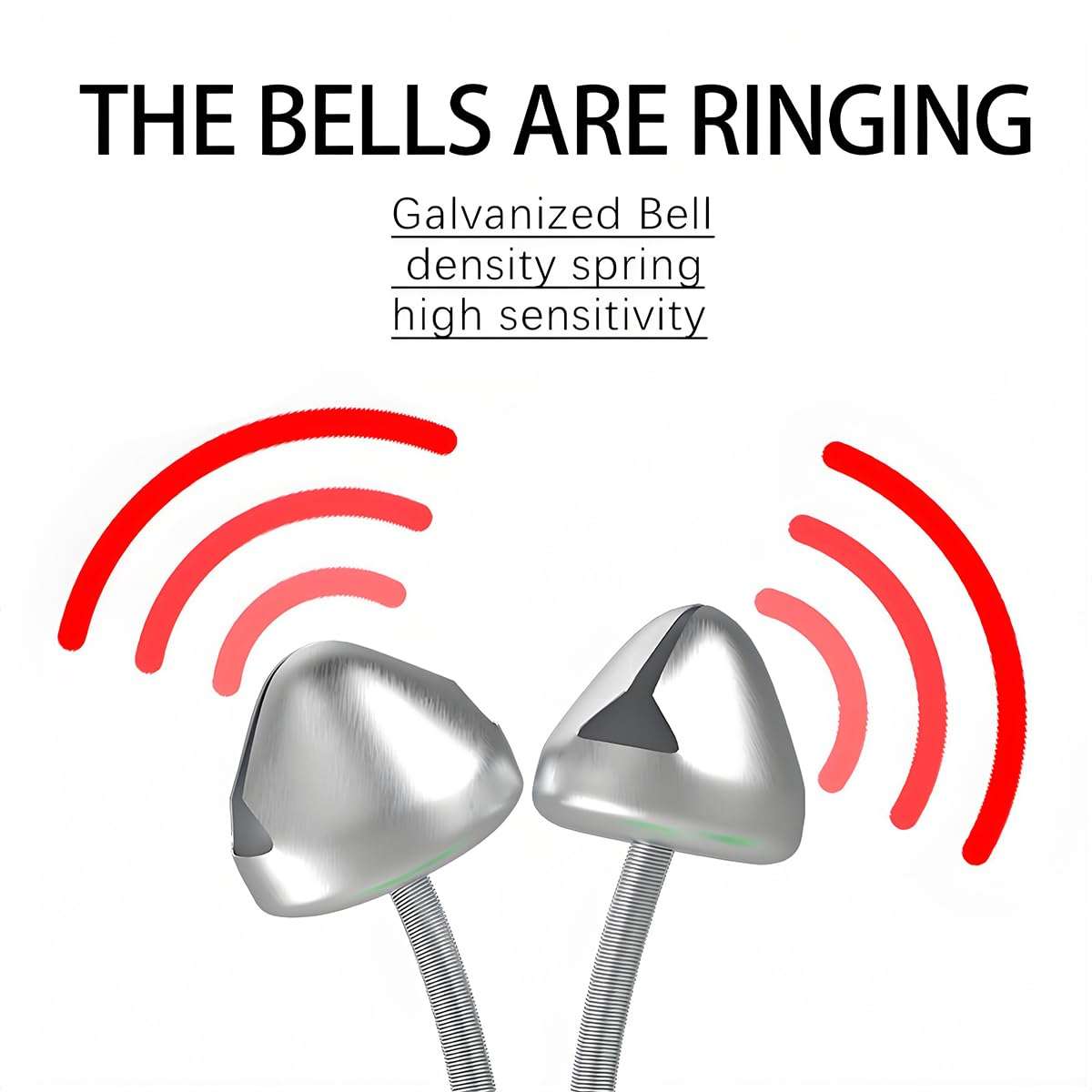 Fishing Bells for Rods - Extra Loud Dual Alert Alarm Clips for Fishing Rods, Types of Fishing (10Pcs) 4