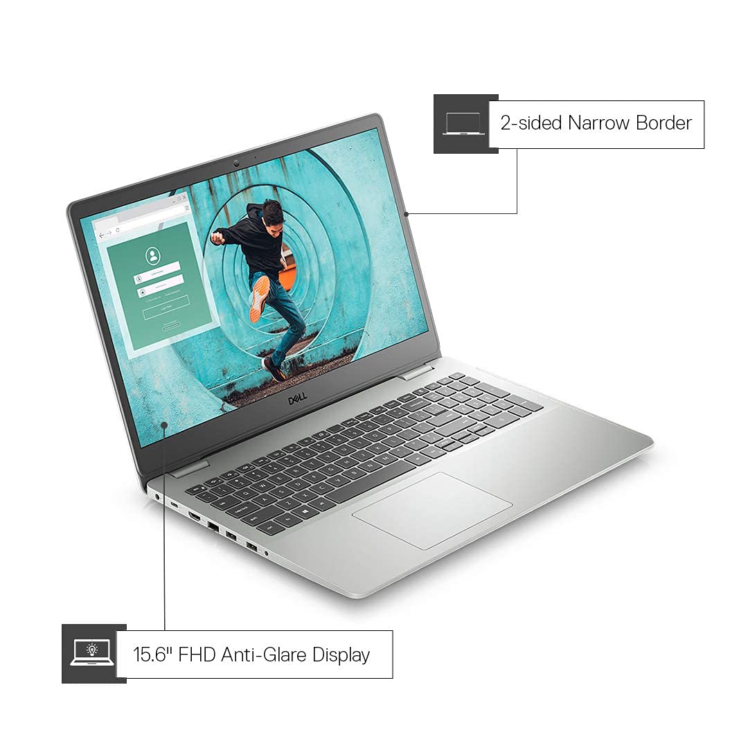 Dell Inspiron 3501 15.6 inchFHD 11th Gen i3/8GB/1TB HDD/Integrated/ Win10+MSO/Soft Mint W/L Mouse MS3320W Black, 2.4 GHz RF W/L or BT 5.0, 1600 dpi, 3 Buttons, Multi-OS 4