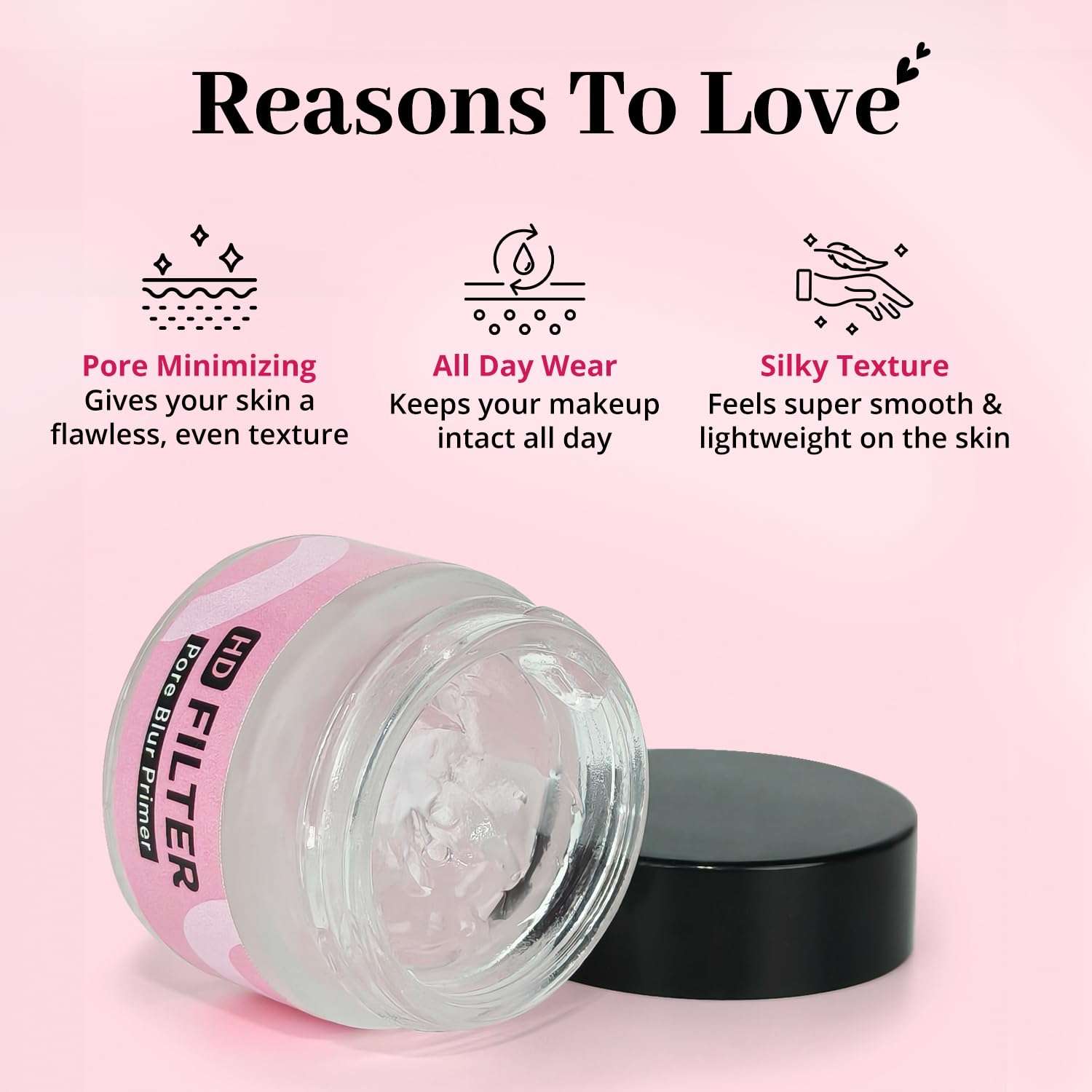 ENN Beauty HD Filter Pore Blur Primer 15g – Instantly Blurs Pores, Reduces Fine Lines, Hydrating, Vegan, Cruelty-Free, Non-Sticky & Lightweight. 4