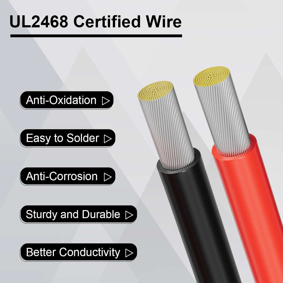 LIOFYN Solar to XT60 Connector Cable 10AWG 10FT Solar Panel Connector to XT60 Charging Cable for RV Portable Power Station Solar Panels 6