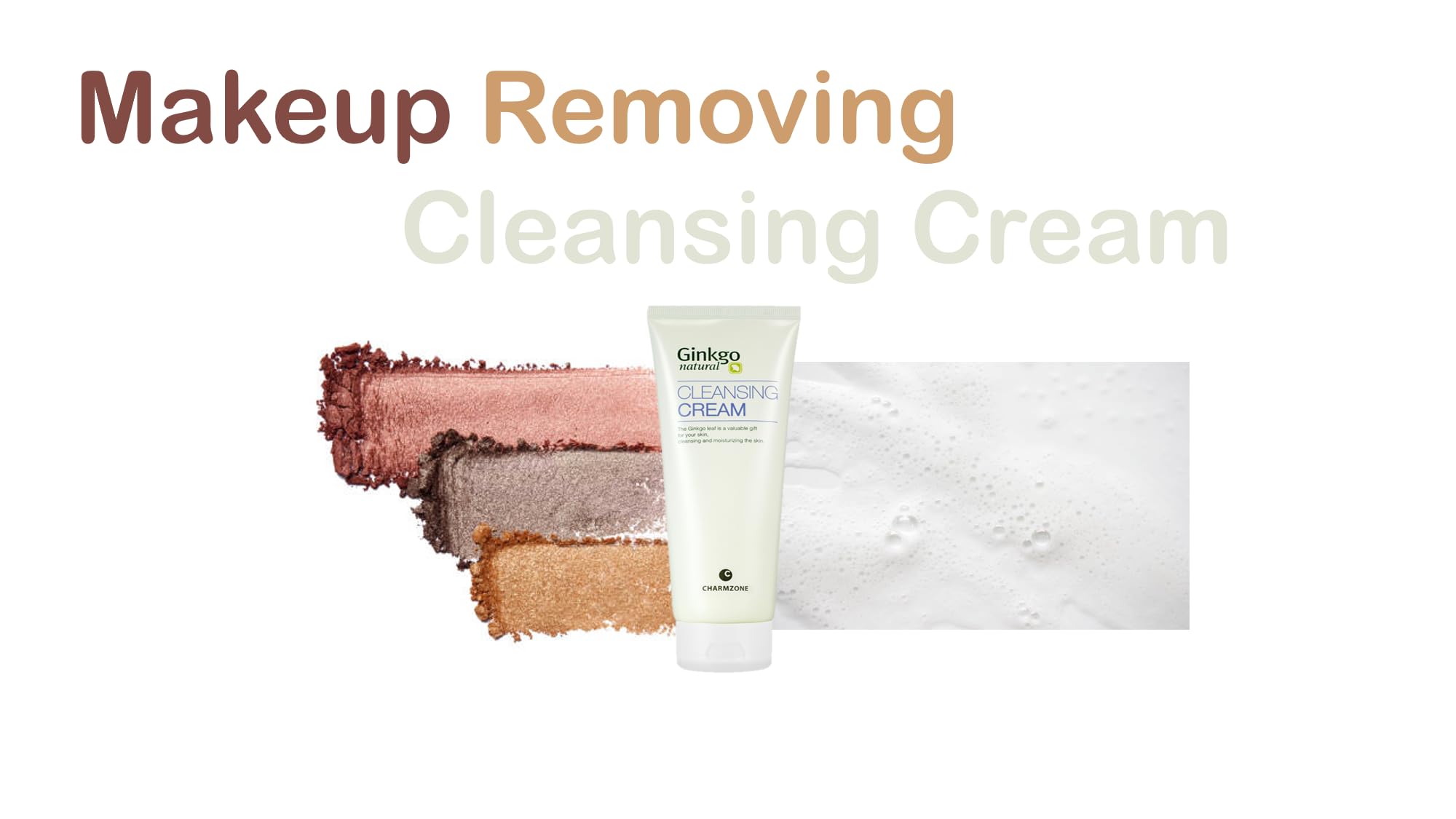 CHARMZONE Ginkgo Natural Cleansing Cream Makeup Remover, Deep Facial Cleanser for All Skin Types, Gentle Hydrating Korean Cleanser with Ginkgo Leaf Extract, Non-Greasy Rinse-Off, 7.06 oz K-Beauty 2
