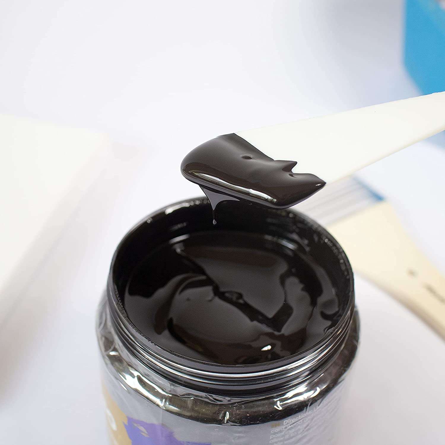 Worison Universal Priming Gesso for Priming Canvas Boards (Black Gesso 500ml) 4