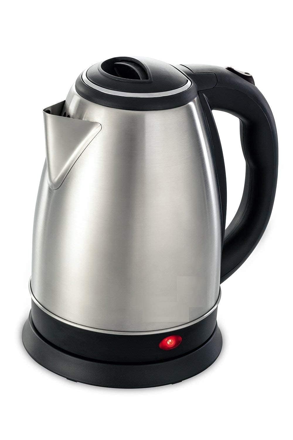 Dweezhet Stainless Steel Kettle 2 Litre, Silver & Black Colour Used for Boiling Water, Making Tea and Coffee, Instant Noodles, Soup etc 3