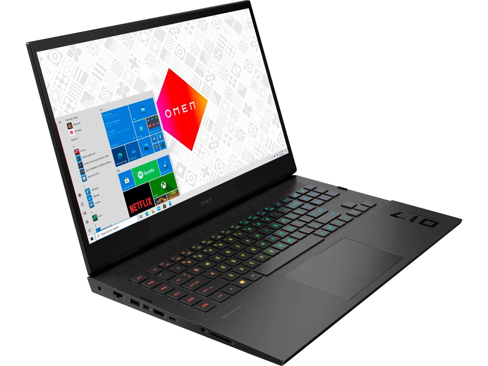 HP Latest Omen Gaming Laptop | 17.3" 165Hz IPS QHD Display | Intel 14-Core i7-12700H | 32GB DDR5 2TB NVMe SSD | NVIDIA GeForce RTX 3070Ti | WiFi 6e | Thunderbolt 4 | Backlit KB | Windows 11 Home 3