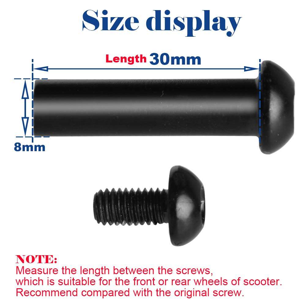 OTFAITP 8mm x 30mm Axle Screw Bolt Set 4