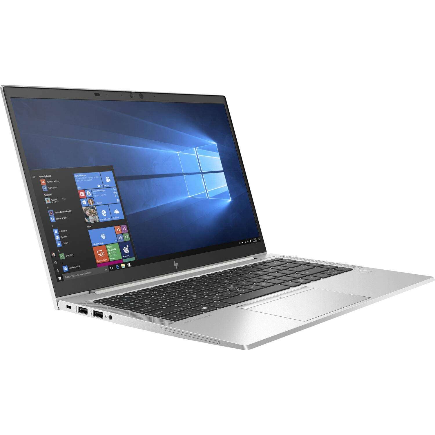 HP EliteBook 840 G7 Home & Business Laptop (Intel i5-10210U 4-Core, 8GB RAM, 256GB SSD, Intel UHD 620, 14.0" 60Hz Full HD (1920x1080), Fingerprint, WiFi, Bluetooth, Win 10 Pro) with 120W G4 Dock 3