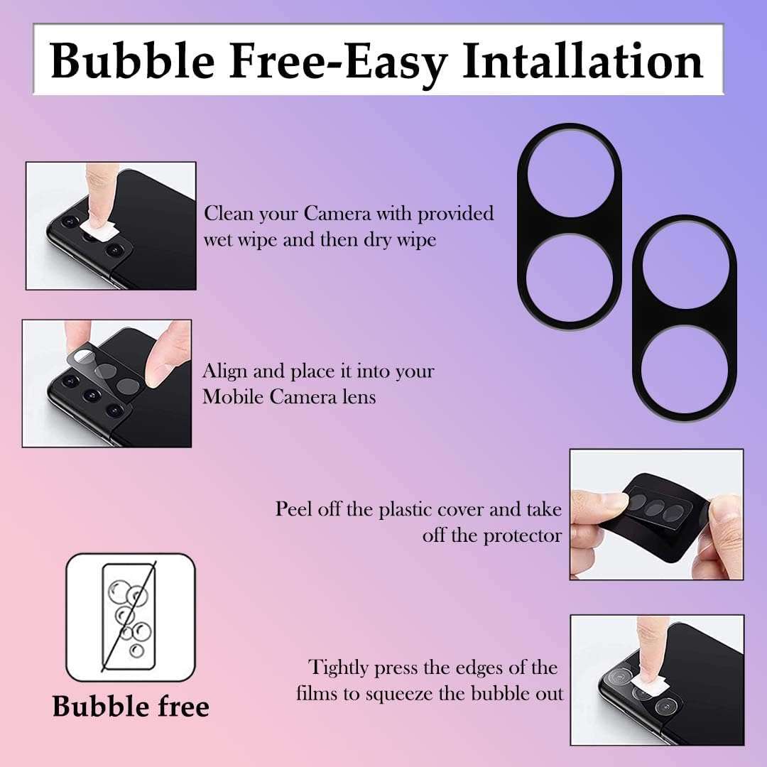 Amazon Brand - Solimo Camera Lens Protector for Realme 14 Pro Plus 5G (9H Hardness.Scratch Resistance) with Free Installation Kit 3