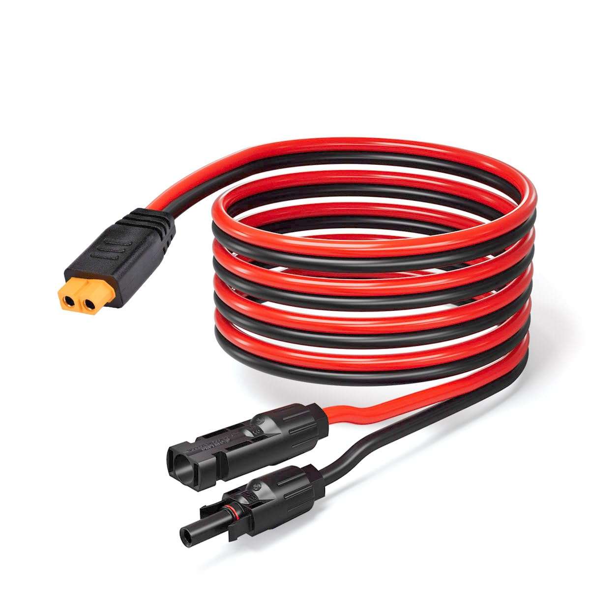 LIOFYN Solar to XT60 Connector Cable 10AWG 10FT Solar Panel Connector to XT60 Charging Cable for RV Portable Power Station Solar Panels 1