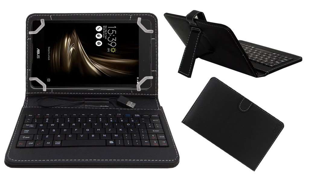 Acm USB Keyboard Case Compatible with Asus Zenpad 3 8.0 Tablet Cover Stand Study Gaming Direct Plug & Play - Black 1