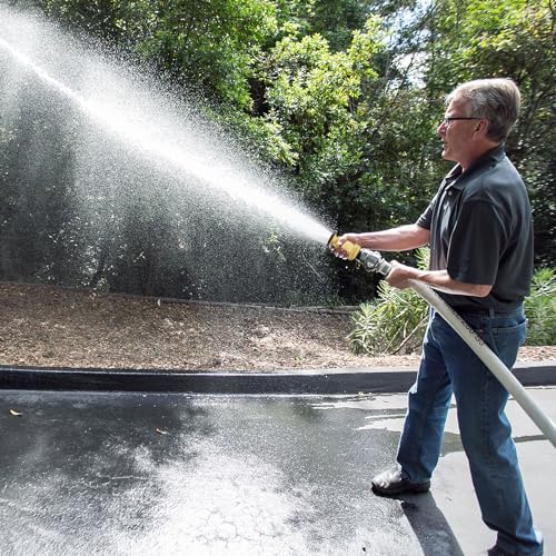 Fire Hose Nozzle 1-1/2" NPSH/NPT Fire Fighter Hose Nozzle 100 psi 75 gpm Brass Fire Equipment Jet Fog Spray Nozzle, Heavy-Duty Industrial Brass Fire Equipment Water Hose Nozzle 6