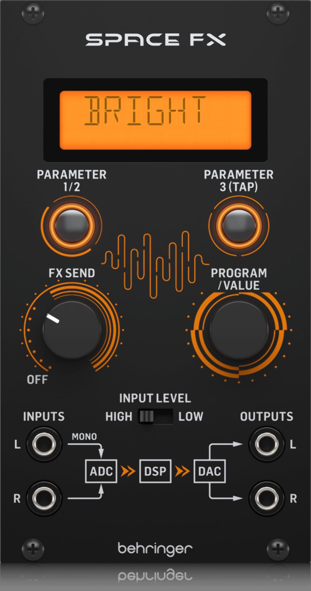 Behringer SPACE FX 24-bit Sterio Multi-Effects Engine Module 4