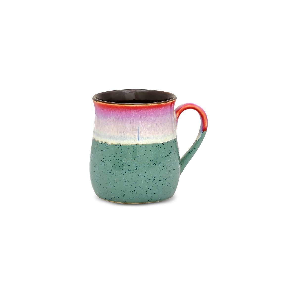 Caffeine Ceramic Handmade Multicolor Studio Tea Cups (Set of 6) 5