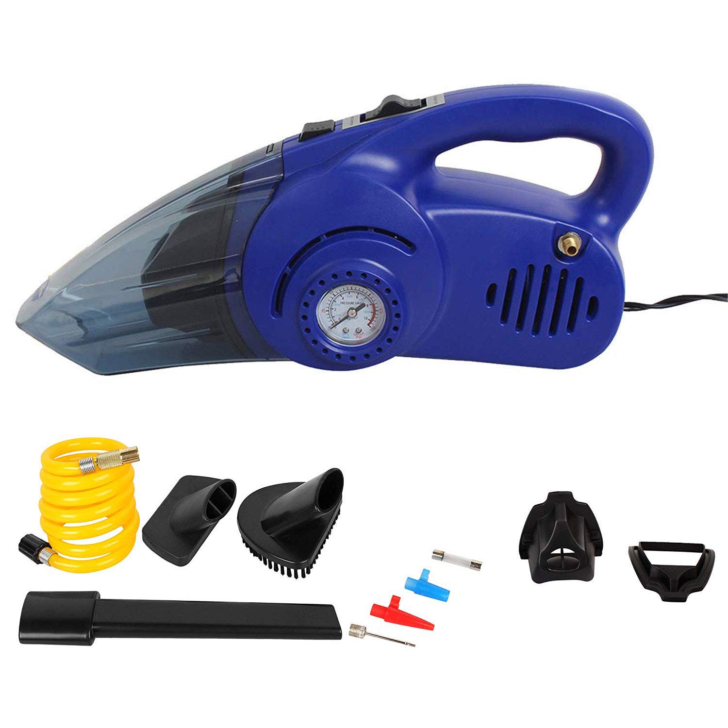 Oshotto 2 in 1 Car Vacuum Cleaner Cum Tyre inflator/Air Compressor for MG Hector (Blue) 3