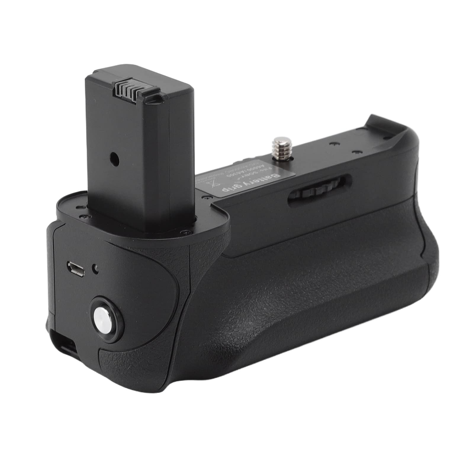 Vertical Battery Grip Holder for A6000 A6300 A6400 A6100 A6500, Double Battery Capacity, Inline Shutter, Compatible with Tripod, External Charging Interface 4
