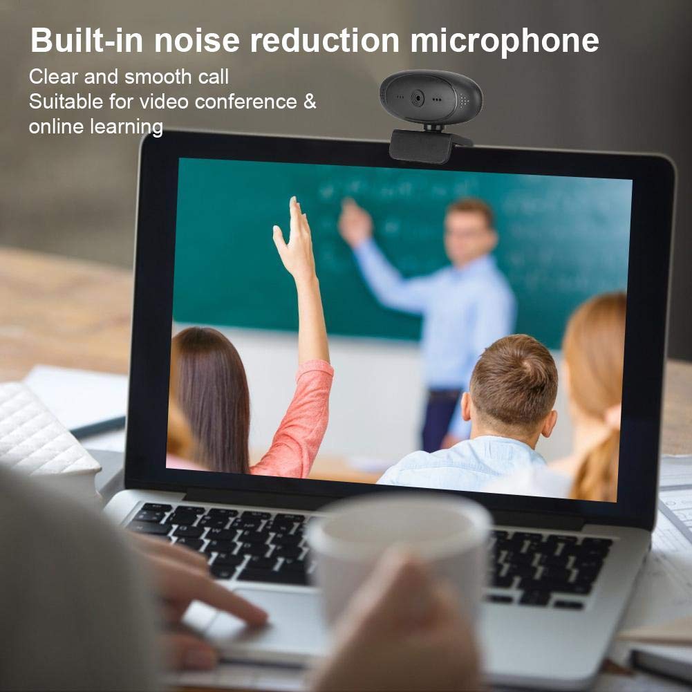 Web Camera with Microphone, HD 1080P Computer Camera, PC Camera Webcam, USB 2.0 Webcams, Built-in Microphone for Callings, Streaming, Video Conferencing, and Recordings(Black) 4