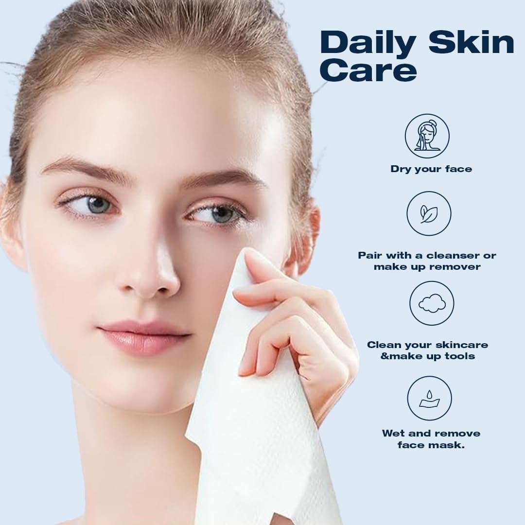 Cheekee Face Towels – Ultra-Soft, Vegan, Dermatologist-Tested. Made for Sensitive Skin & Travel (10 Count) (Pack of 2) 3