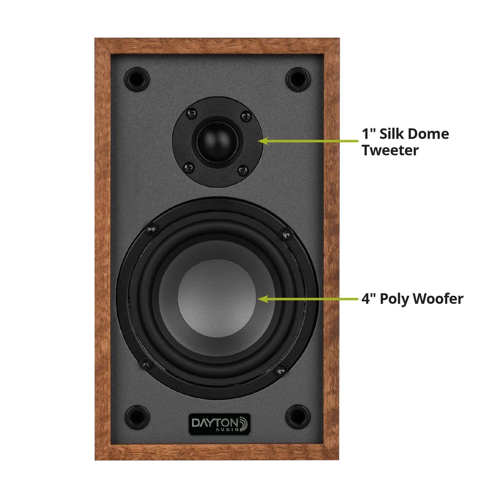 Dayton Audio Classic B40 Bookshelf Speaker Pair (Wood) 5