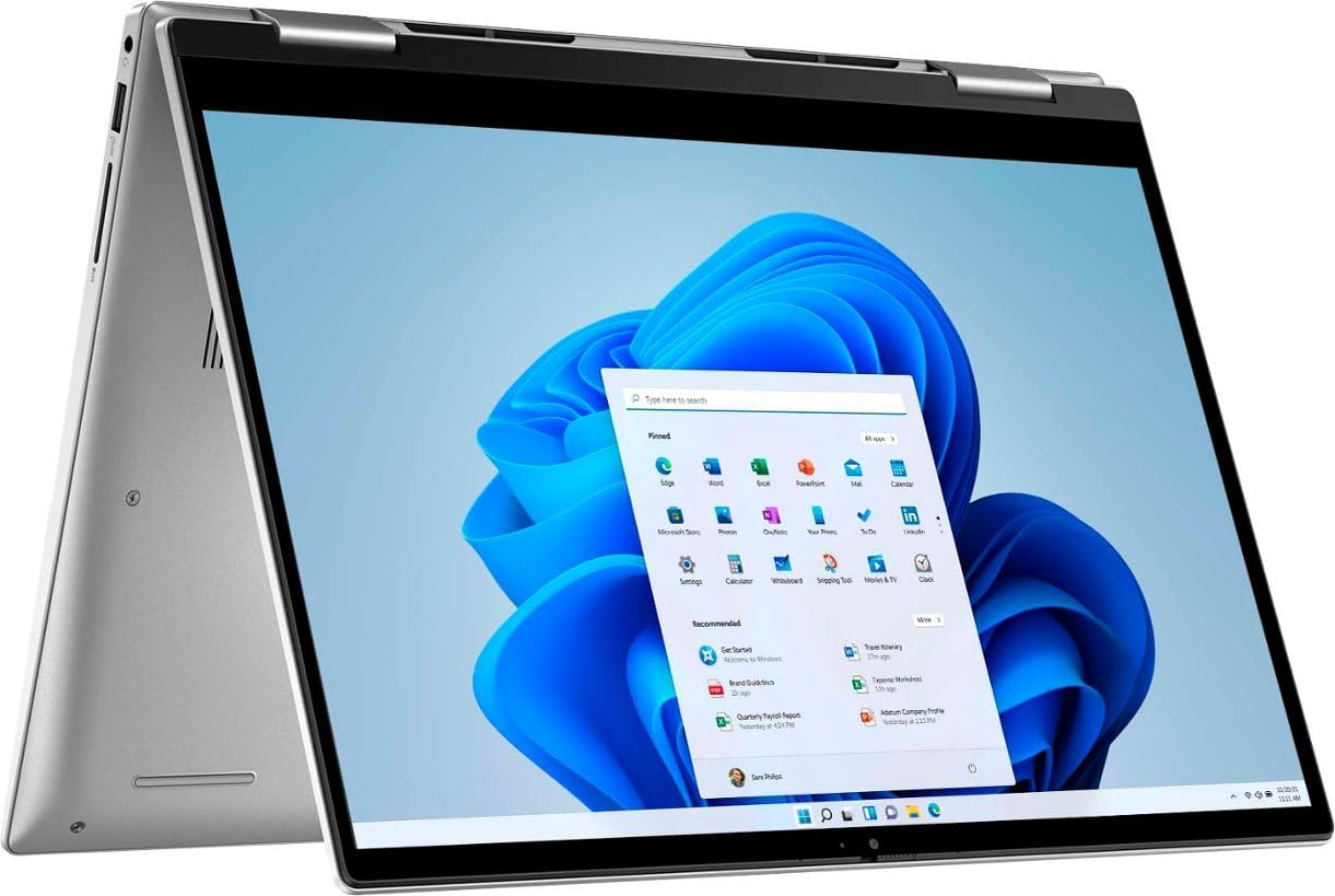 Dell Inspiron 7430 14" FHD+ (1920x1200) IPS Touch 2-in-1 Laptop | Intel i7-1355U 10-Core | Iris Xe Graphics | Backlit Keyboard | Fingerprint | Thunderbolt 4 | WiFi 6E | 16GB LPDDR5 2TB SSD | Win11 Pro 1