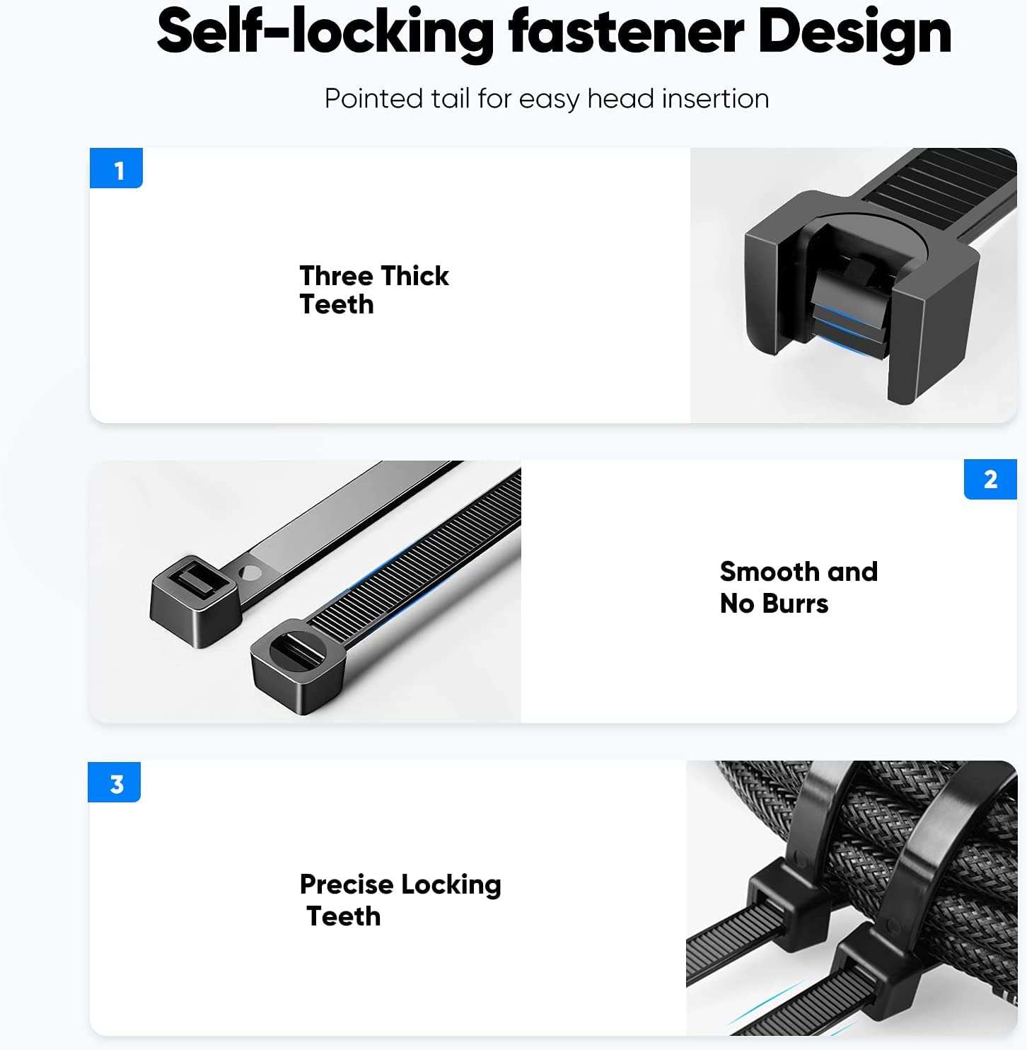 Black Zip Ties Heavy Duty, 35 Inch Extra Long 220 lbs Tensile Strength Large Cable Ties Wire Ties Heavy Duty Plastic Tie Wraps Big Size UV Resistant Zipties for Indoor and Outdoor Use 20Pcs 5