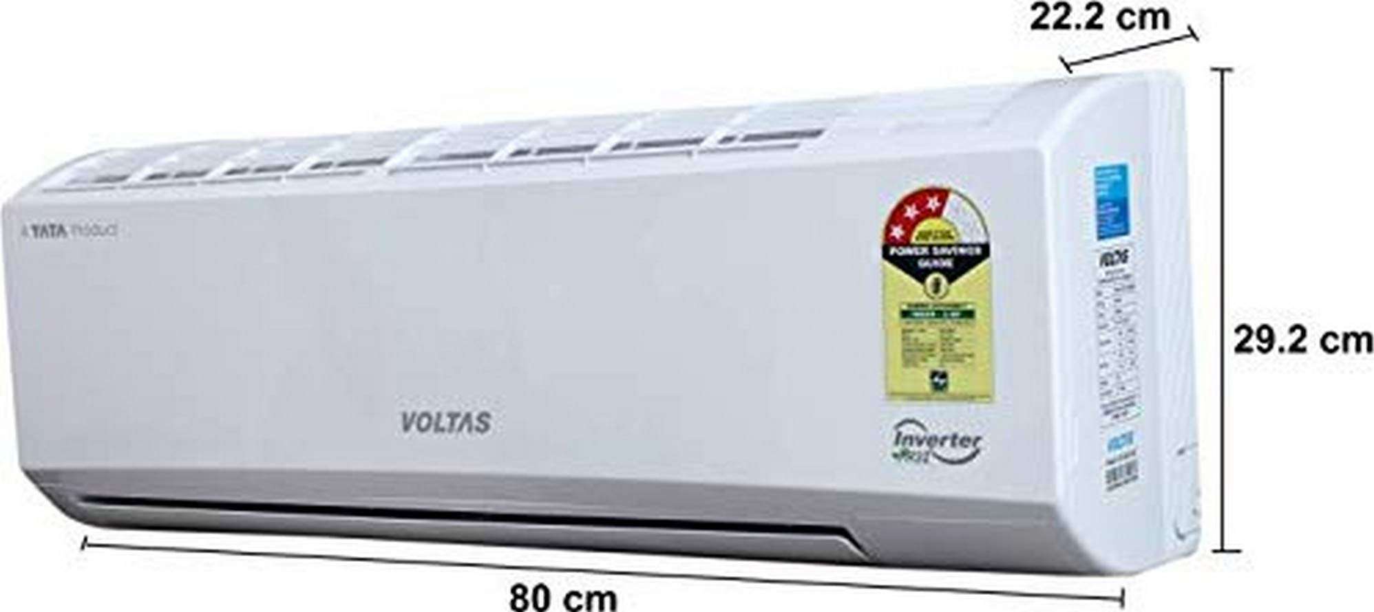 Voltas 1.5 Ton 3 Star Inverter Split AC (Copper 183VADW White) 3