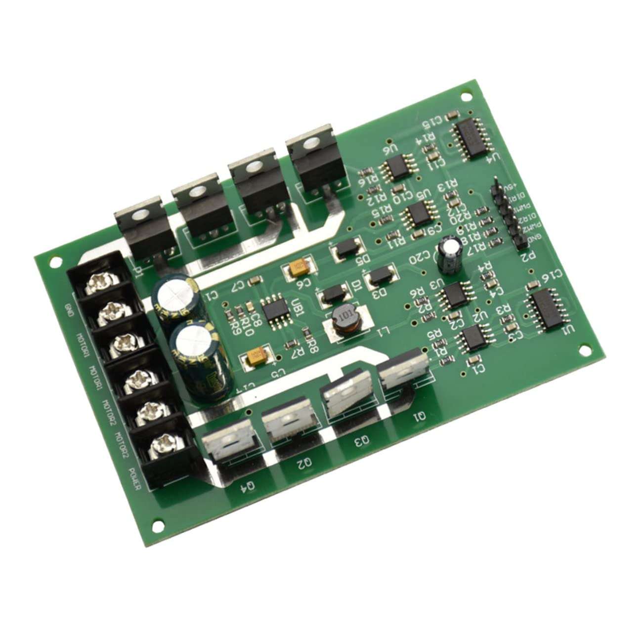 Housoutil Motor Brake H Bridge Circuit H Bridge Motor Driver High Current Hbridge Motor Driver H Bridge Motor Driver Circuit H Bridge Driver Hi-fi High Power Amplifier Board Handtruck 3