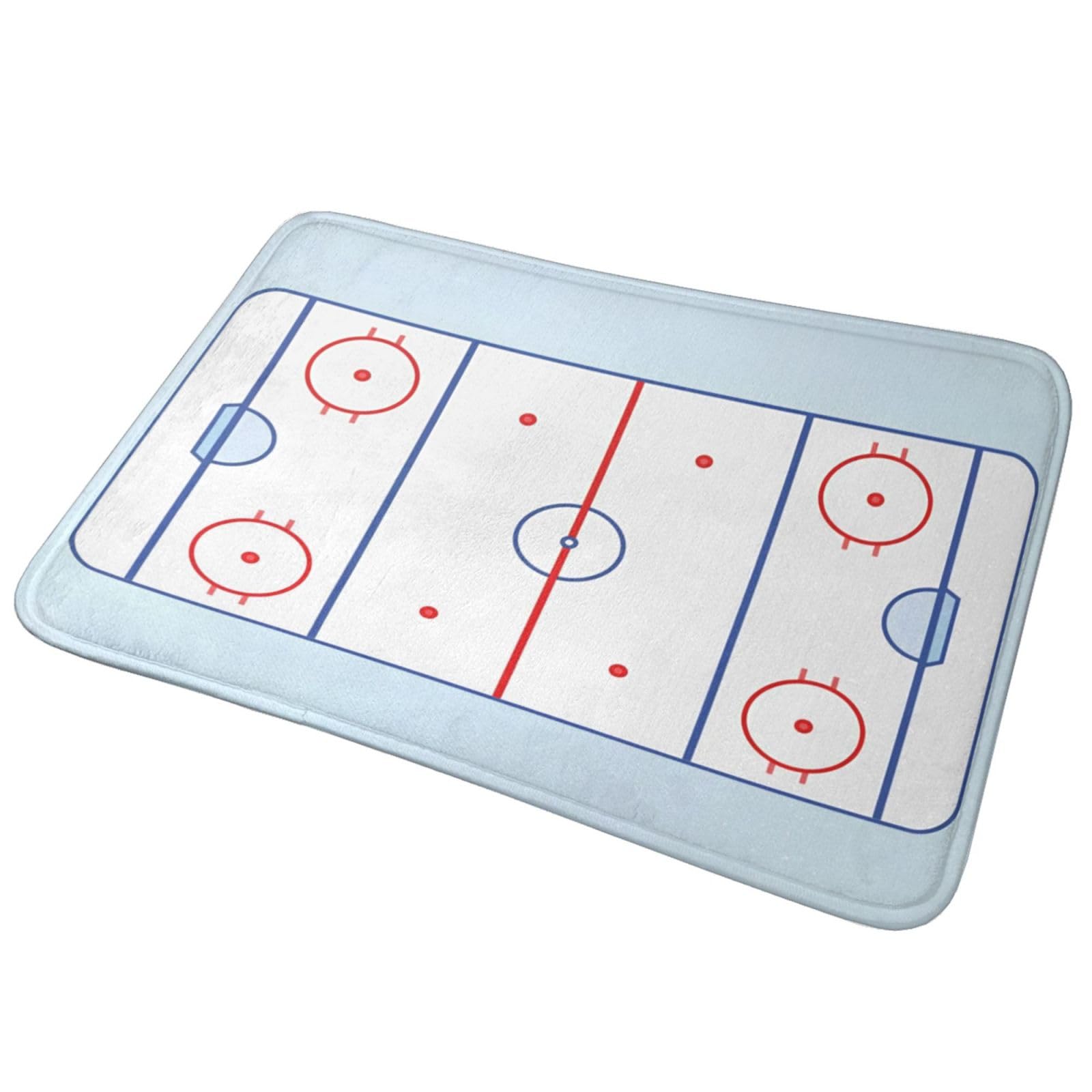 Hockey Field Bathroom Rugs Bath Rug 16 x 24 Inches, Non Slip Bath Carpet, Area Mat Home Decor Accessories for Shower Floor Tub Bedroom Kitchen