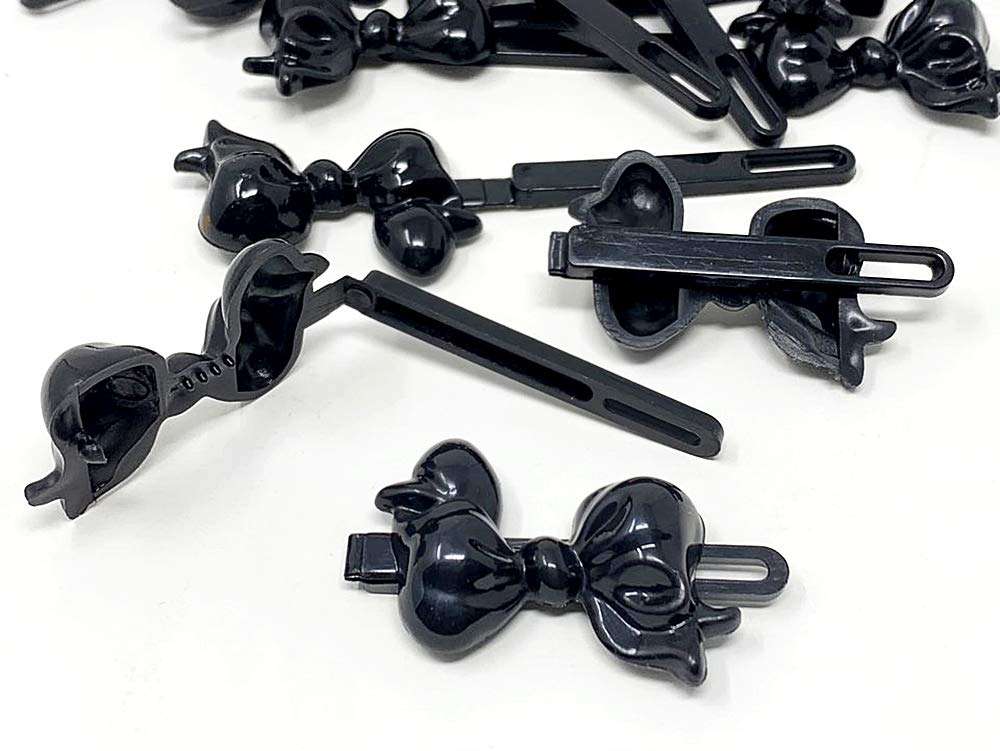 Tara Girls Self Hinge Plastic Bow Hair Barrettes Selection Pack Of 3 (BR01) 4