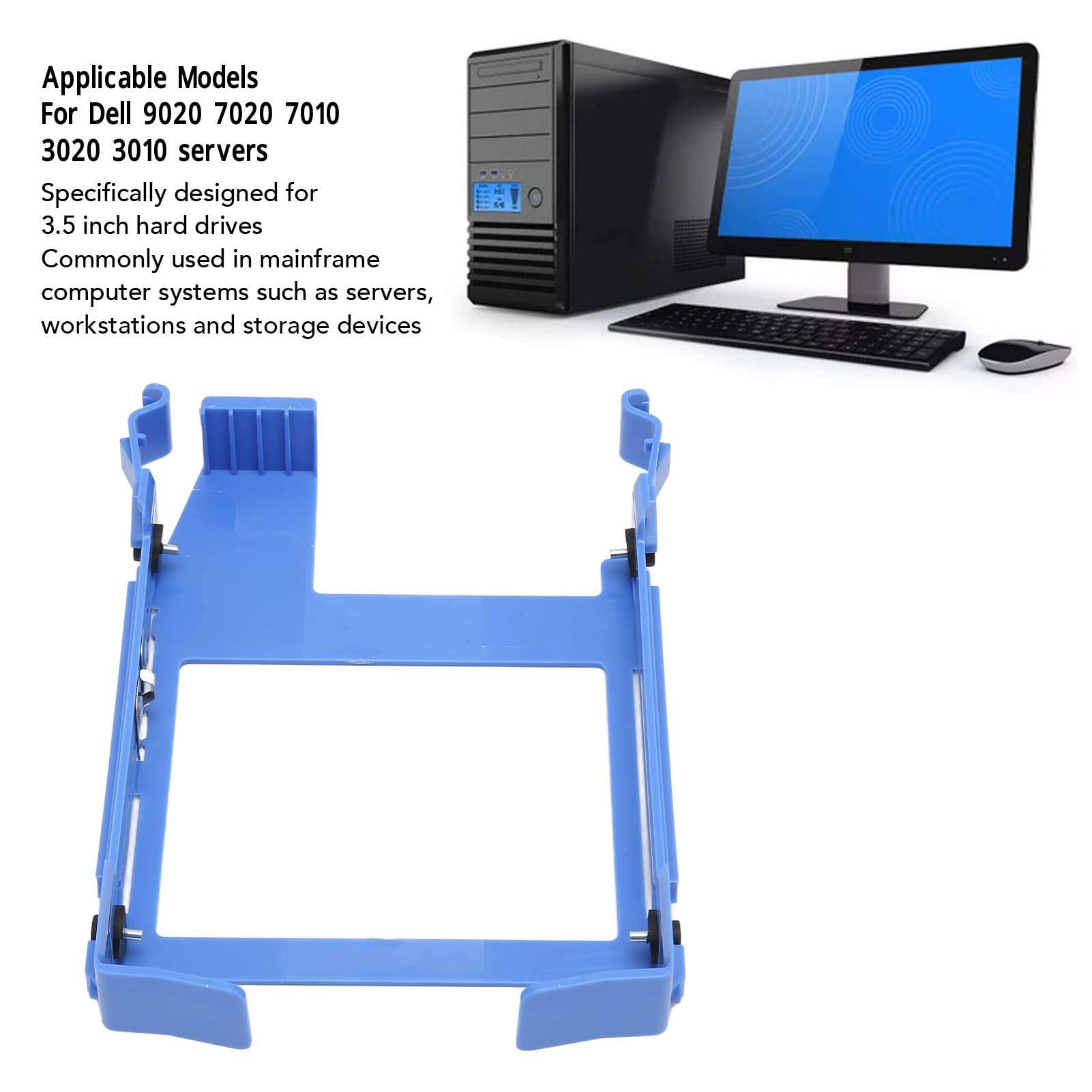 3.5inch SASUniversal Hard Drive Tray Caddy, Detachable, Enhanced Heat Dissipation, Compatible withServers 9020, 7020, 7010, 3020, 3010,Designed for Easy Installation 4